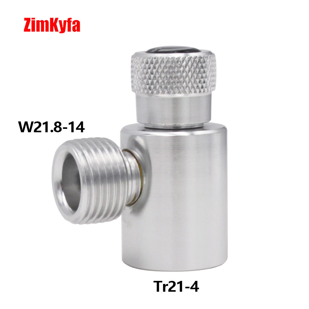 Soda-水族館用の2つのガスボンタンクアダプター,水族館用のコネクターキット,W21.8-14〜Tr21-4