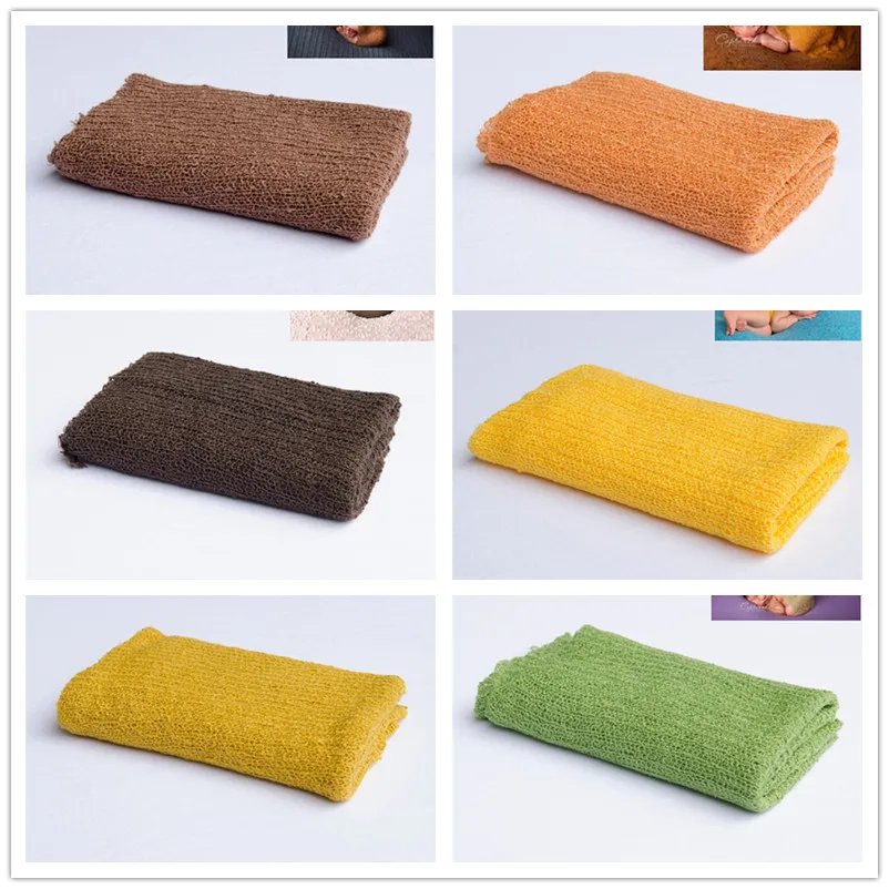 Sơ Sinh Đạo Cụ Chụp Ảnh Đan Quấn Bé Chăn Mềm Mại Co Giãn Đầm Phòng Nhiếp Ảnh Giỏ Đựng Đồ Hình Đạo Cụ