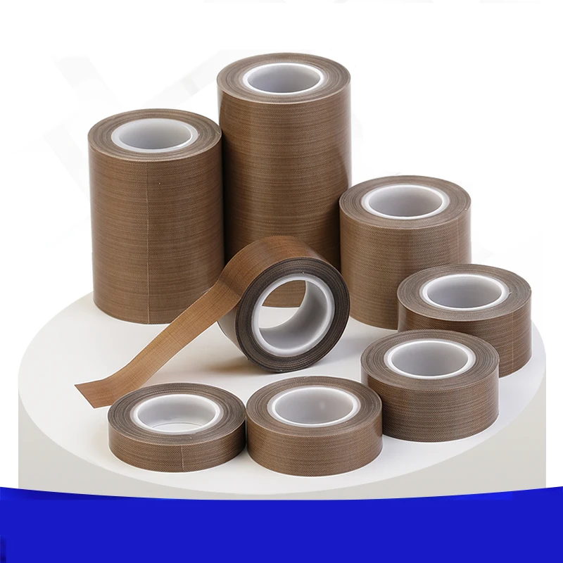 0.18มม.300องศาฉนวนกันความร้อนสูงกาวเทปผ้าฉนวนกันความร้อนเครื่องซีล PTFE เทป
