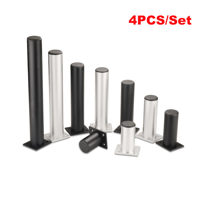 4 개/대 알루미늄 가구 다리 캐비닛 발 DIY 두꺼운 조절 6-30CM TV 캐비닛 지원 다리 욕실 캐비닛 피트