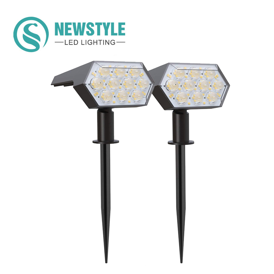 108 LED-Solarleuchten für den Außenbereich, Solarstrahler, Landschaftsstrahler, 92 LEDs, verstellbare Gartendekoration, warmweiße Lampe, IP65