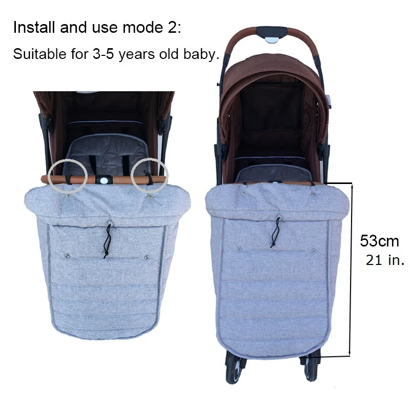 MomTan ®   Carrinho de bebê carrinho de bebê quente footmuff algodão envelope sacos de dormir compatíveis com yoaplus e acessórios universais para carrinho de bebê