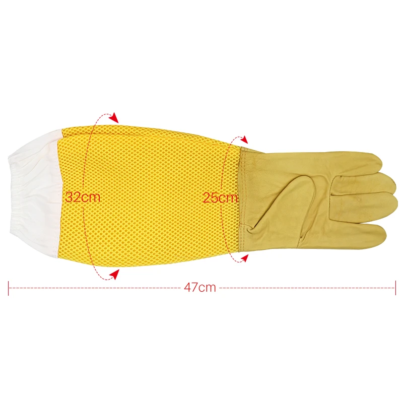 Guanti da apicoltore Maniche protettive Ventilate professionali Anti ape per apicoltura Apicoltore Prevenire gli strumenti alveare