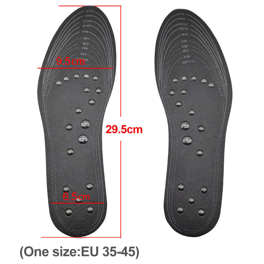18 magnets Unisex Magnetic Therapy Massage Insoles Foot Acupressure Shoe Pads Therapy Slimming Insoles for Weight Loss