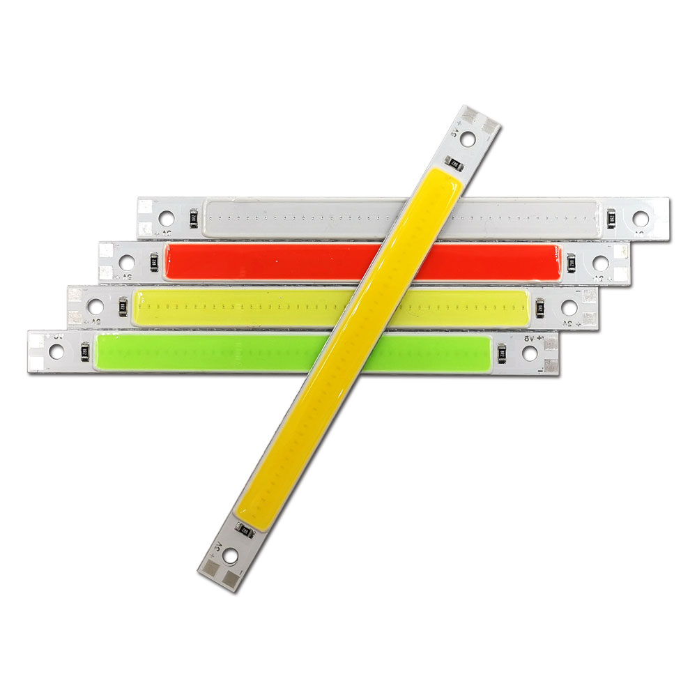 Dropshipping 3V 5V LED Licht Streifen COB Lampe 3,7 V Batterie USB Powered LED Chip Dekor Lichter Signal lampen Rot Blau Grün Weiß