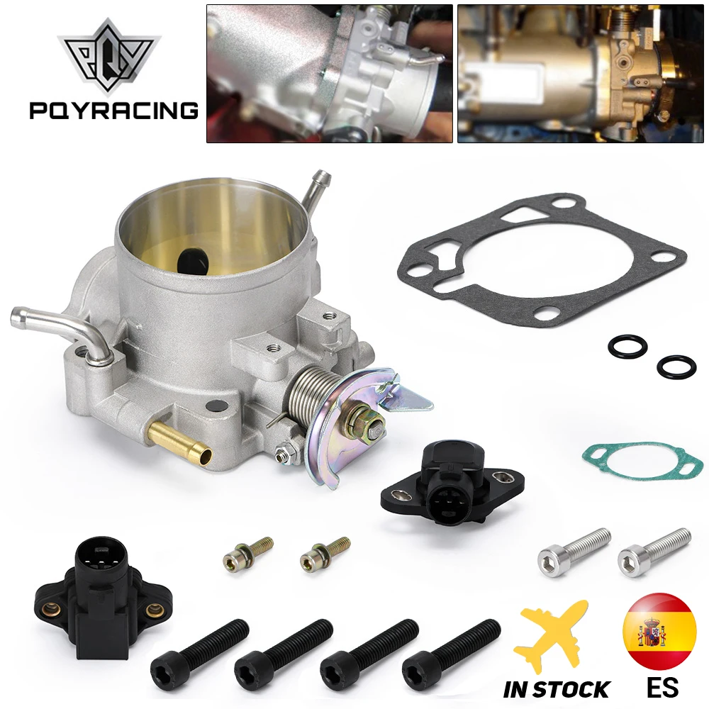 Aluminum Silver Intake Manifold 70mm Throttle Body For Honda B16 B18 D16 F22 B20 D/B/H/F EG EK H22 PQY6959