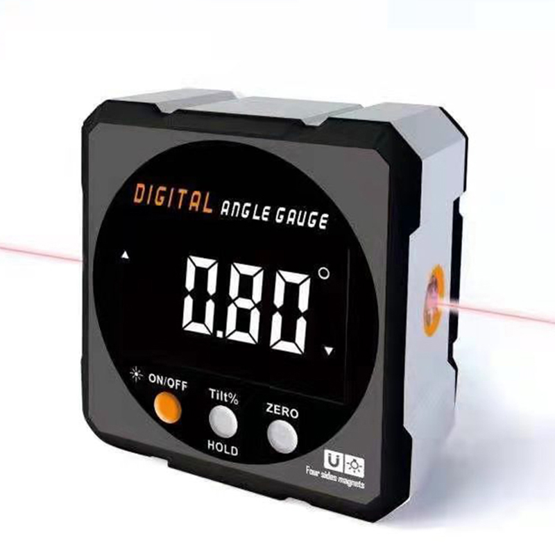 Kỹ Thuật Số Protractor Laser USB Inclinometer 360 ° Độ Góc Tìm Độ Chính Xác Cao Goniometer Nam Châm Đo Độ Nghiêng Dụng Cụ