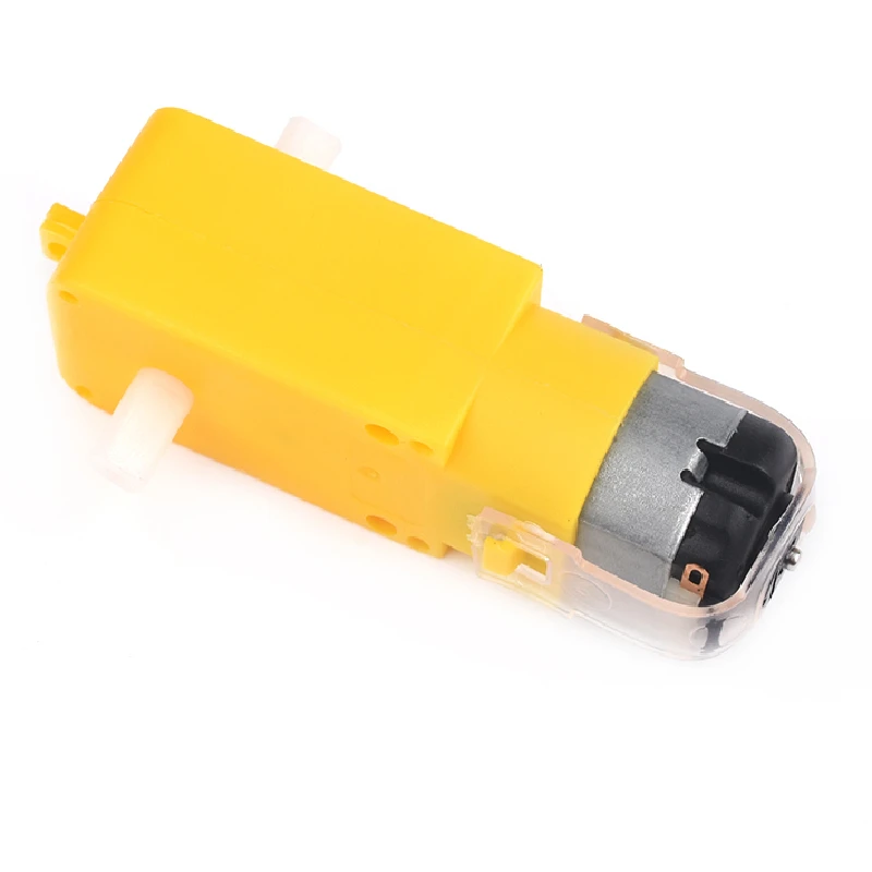 4 DC Điện + Nhựa TT Máy Bơm Lốp Bánh Xe 3-6V Dual Trục Động Cơ Giảm Tốc TT từ Hộp Số Động Cơ Cho Arduino Xe Thông Minh