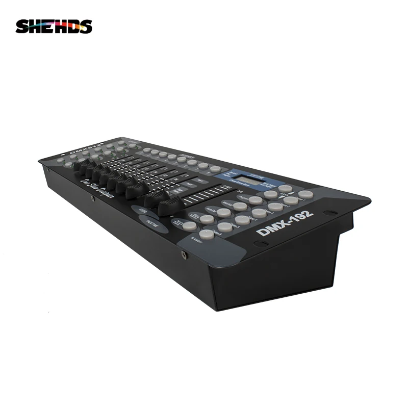 Konsola sterująca DMX512 do oświetlenia scenicznego, kontroler DMX 192 do LED Par, ruchomych głowic, oświetlenia scenicznego, imprezowego, DJ, sprzętu dyskotekowego DMX.