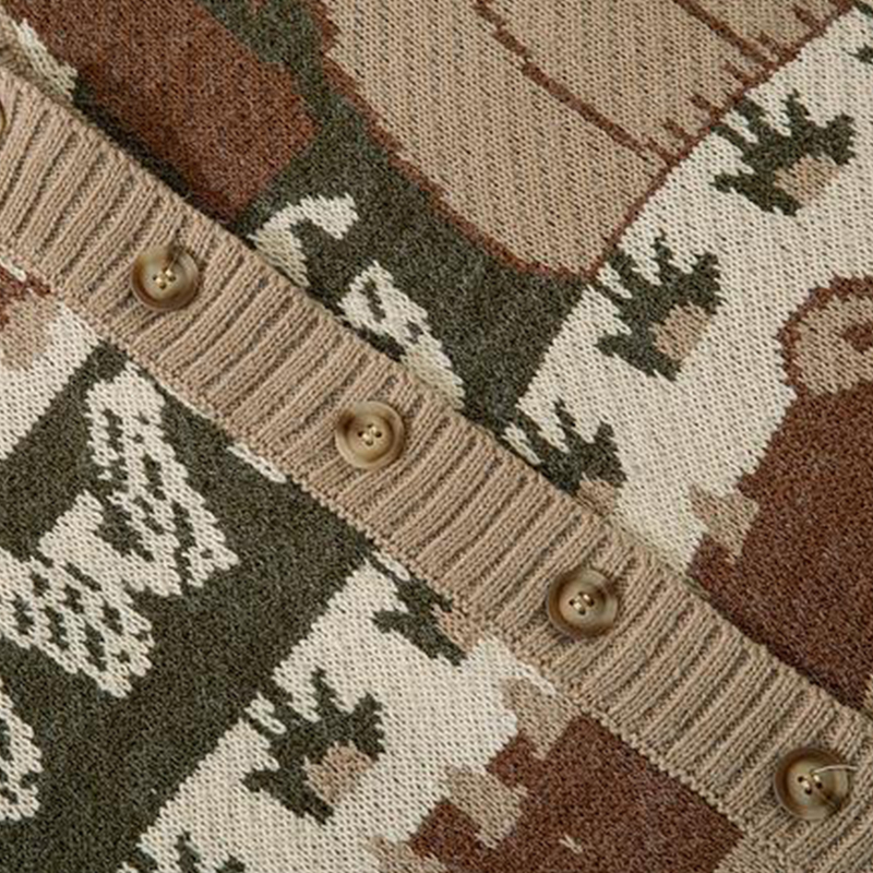 BOLUBAO ヴィンテージカーディガン特大セーター男性プルオーバーヒップホップストリートルーズニット原宿漫画ニットセーター男性