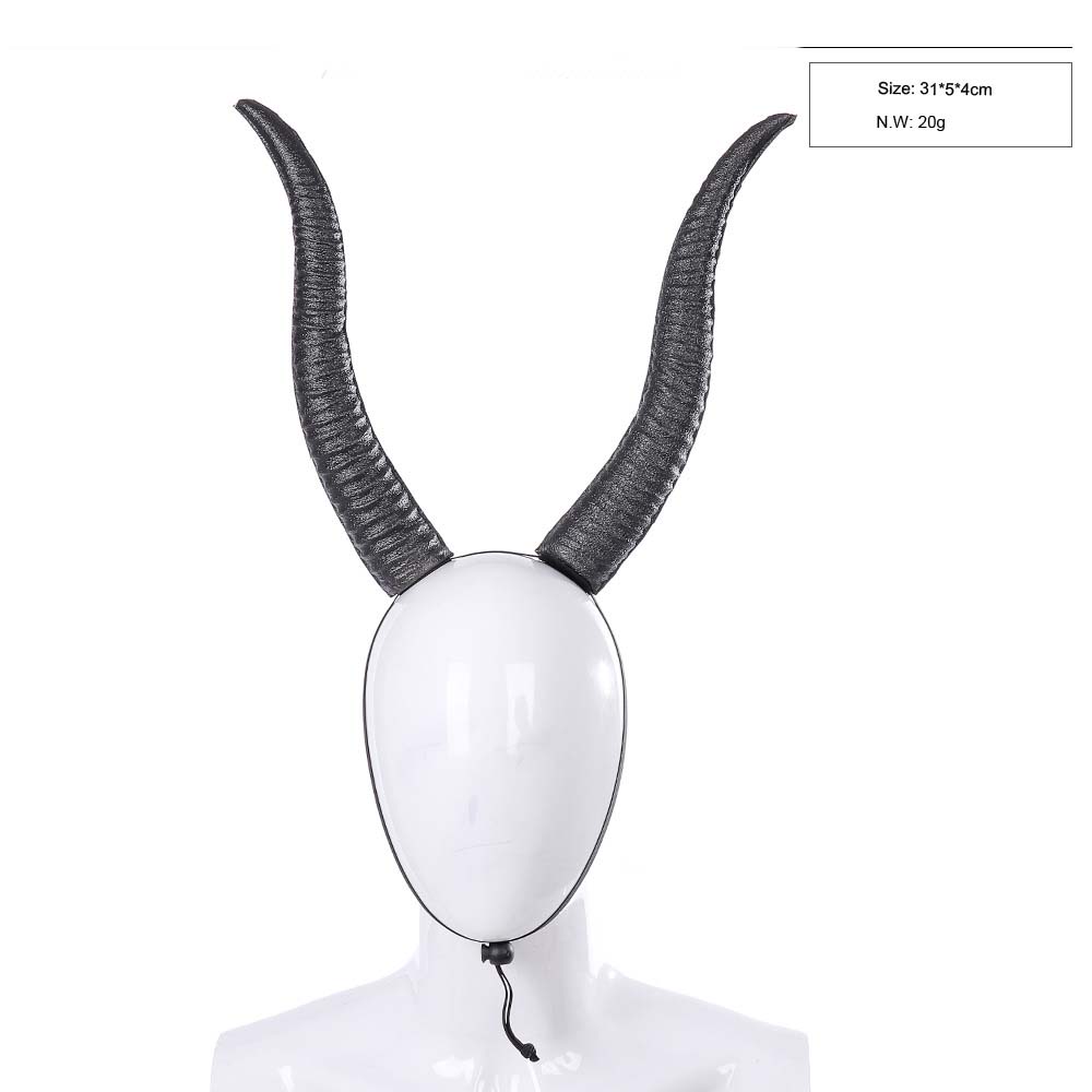 Bocina larga decorativa de espuma para fiesta de Halloween, tocado ajustable para disfraz de Navidad
