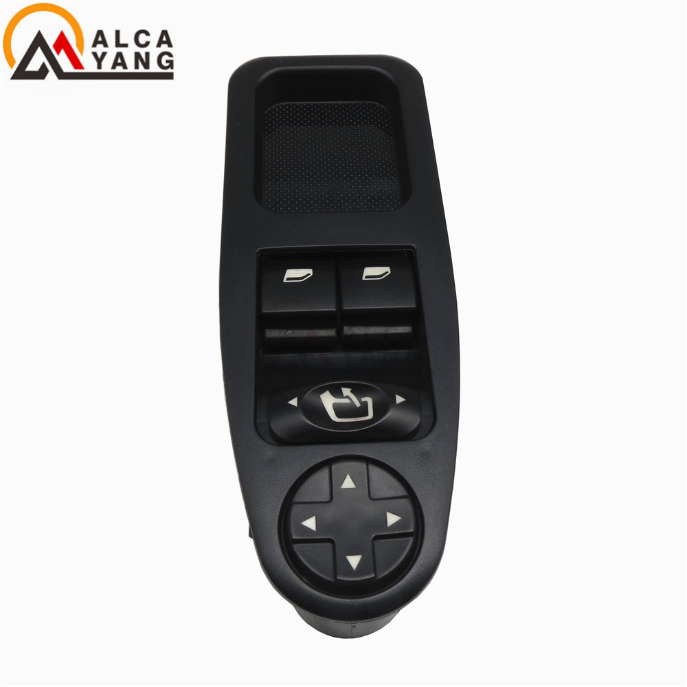 Interruptor de ventana eléctrica para coche, botón de 13 pines para Fiat Scudo, Citroen Dispatch Jumpy, Peugeot Expert, 6554.ZJ 6554ZJ, 2007-2016