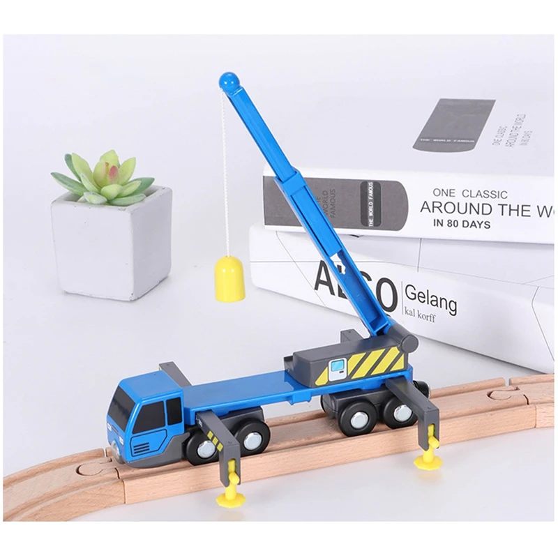 Đa Chức Năng Đào Tạo Bộ Đồ Chơi Mini Xe Cần Cẩu Đồ Chơi Vheicles Đồ Chơi Trẻ Em Tương Thích Với Gỗ Bài Nhạc Đường Sắt