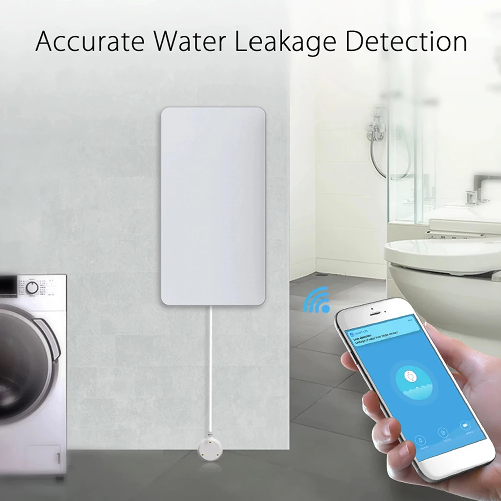 Tuya Smart WIFI/Zigbee Wasser Leck Sensor Detektor Flut Alarm Überlauf Sicherheit Alarm System Wasser Leckage Alarm Smart Leben app