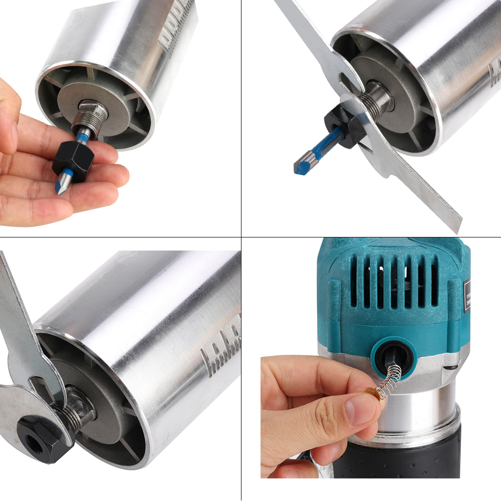 800W 30000rpm 목공 전기 트리머 목재 밀링 조각 Slotting 트리밍 손 조각 기계 나무 라우터