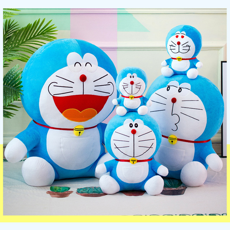 Anime Doraemon Kawaii wypchane pluszowe zabawki miękkie zwierzę pluszowa lalka figurki Anime Doraemon lalki urodziny prezenty dla dziewczyny dzieci