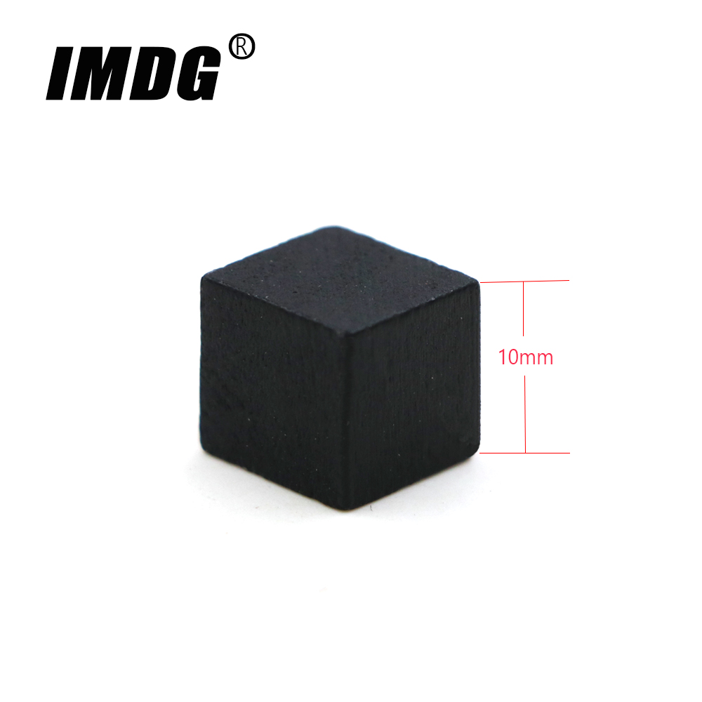 100 Cái/bộ Gỗ Hình Khối Khối Trống Xúc Xắc DIY Cóc Mới Sản Phẩm 10Mm Góc Vuông Màu Bảng Trò Chơi Hình Khối Đầu giáo Dục