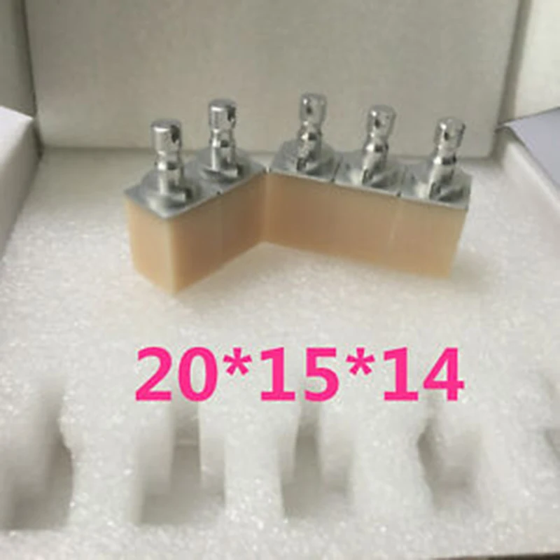 Hijau 15 buah Monocolor PMMA Block CAD CAM Cerec Resin sementara mahkota dan sistem Material jembatan penggilingan untuk produk Lab gigi