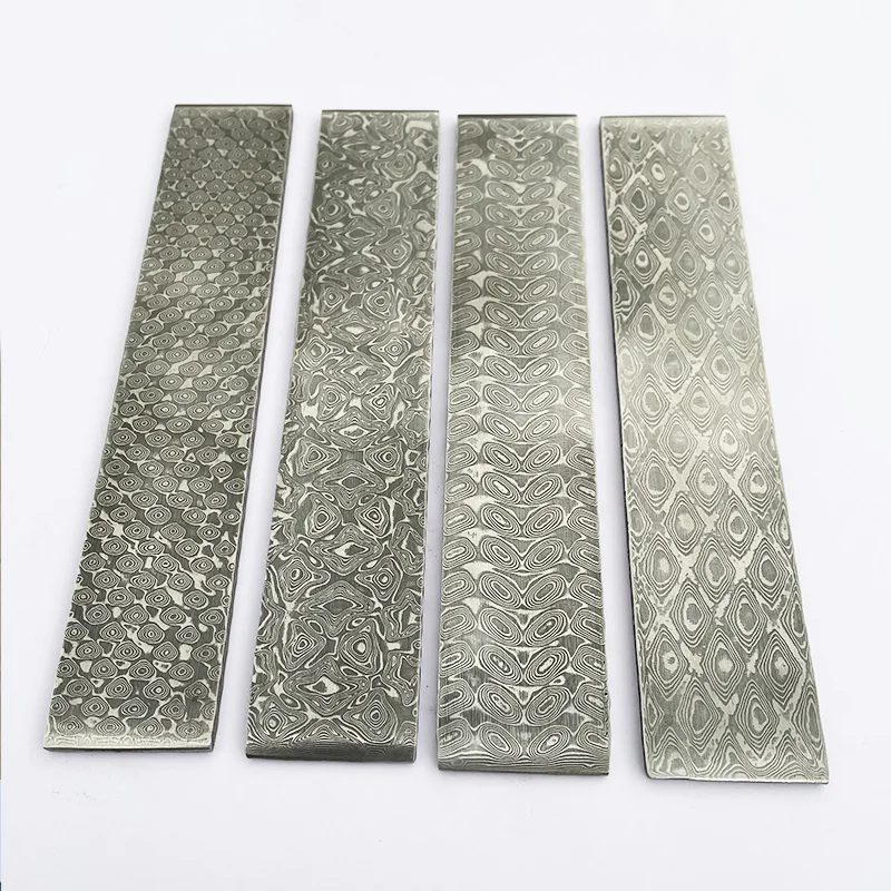 Hoa Văn Mẫu Mới VG10 Kẹp Thép Damascus Cho DIY Tinh Tế Dao Làm Bằng Thép Không Gỉ Lưỡi Dao Trống Đã Được HeatTreatment