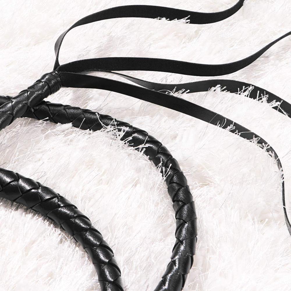 Artesanato Black Bull Whip, Vaca esconder couro, Barriga e Bolster construção, Custom BULLWHIP, 6,5 pés