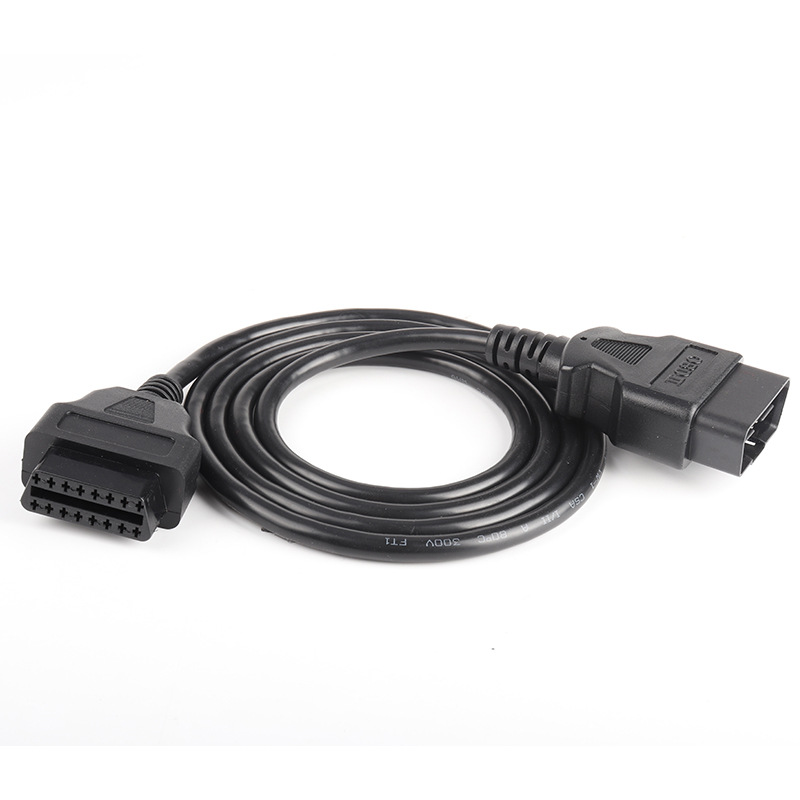Auto Obd Verlengsnoer Man-vrouw 16 Core Bekrachtigd 16 Pin Obd2 ELM327 Diagnostic Tool Connector Scanner Adapter 3 M 1.5 M