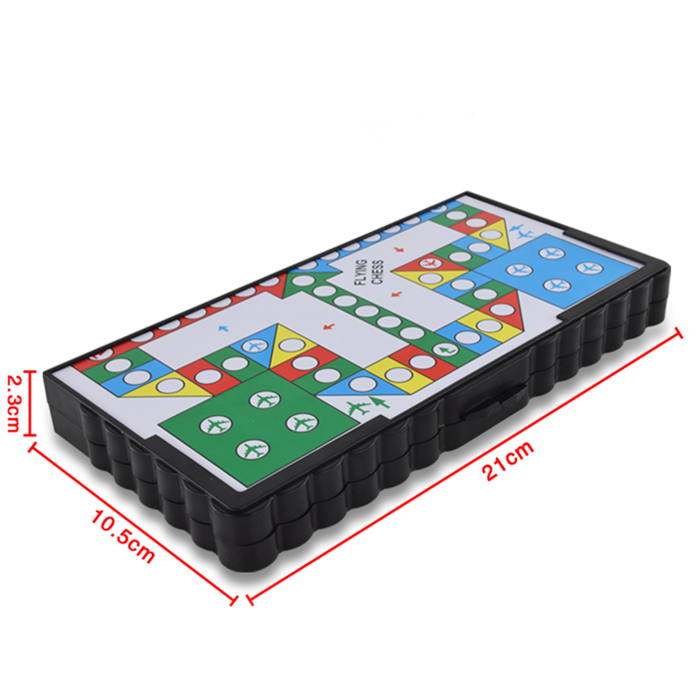 1 Bộ Từ Tính Có Thể Gập Lại Bay Cờ Vua Tập Bò Thảm Ludo Di Động Bảng Trò Chơi Đi Du Lịch Cắm Trại Bộ Trò Chơi Aeroplane Cờ Vua ZXH