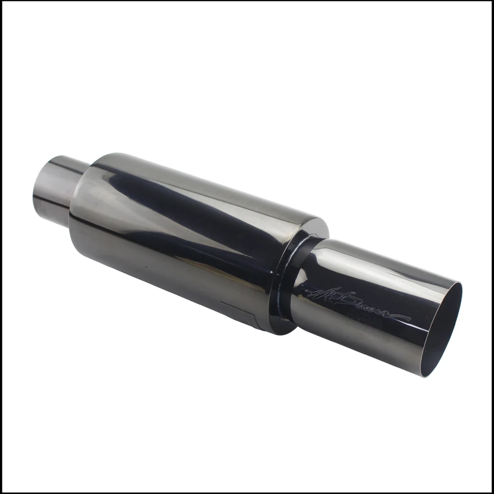 Ống Xả Ô Tô Mufflers Đuôi Đa Năng Thép Không Gỉ Chất Lượng Cao Xả Các Hệ Thống Đua Mufflers 2 "2.5" 3 "Xanh Dương Bạc