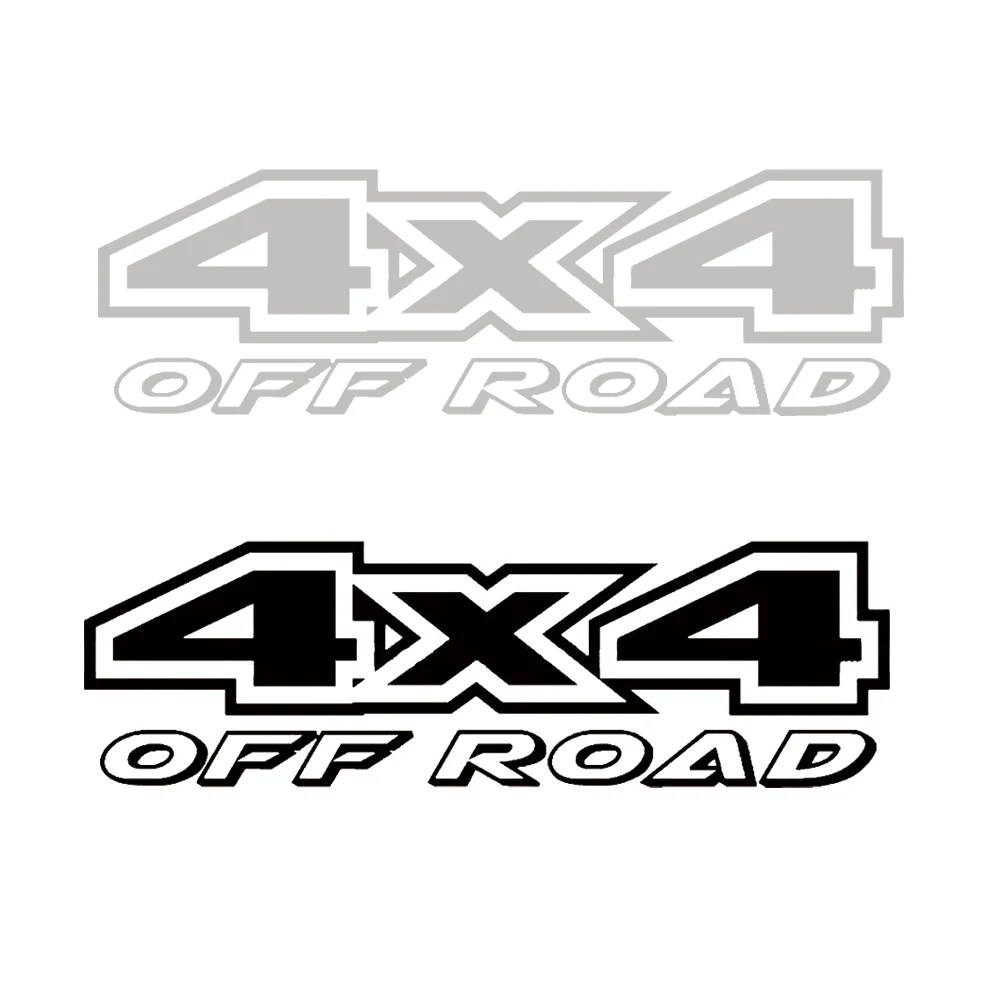 4X4 todoterreno 4 ruedas motrices pegatinas de coche estilo reflectante tallado puerta maletero SUV pegatina calcomanía carreras Tuning