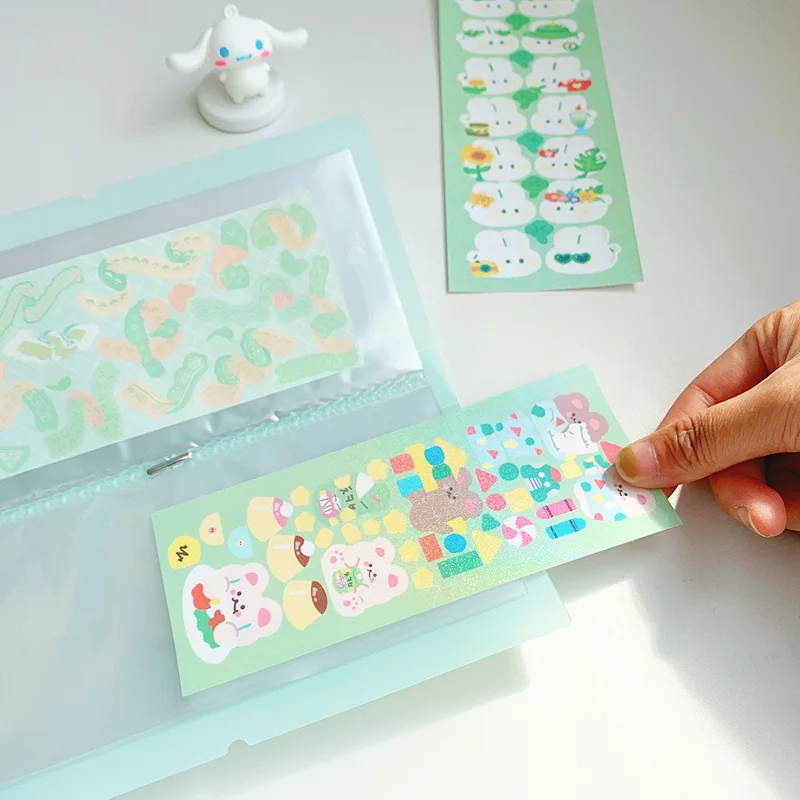 Yoofun 30 fogli Album Scrapbooking Materiale Adesivi di carta Collezione Portaoggetti Porta carte Portafoto trasparente