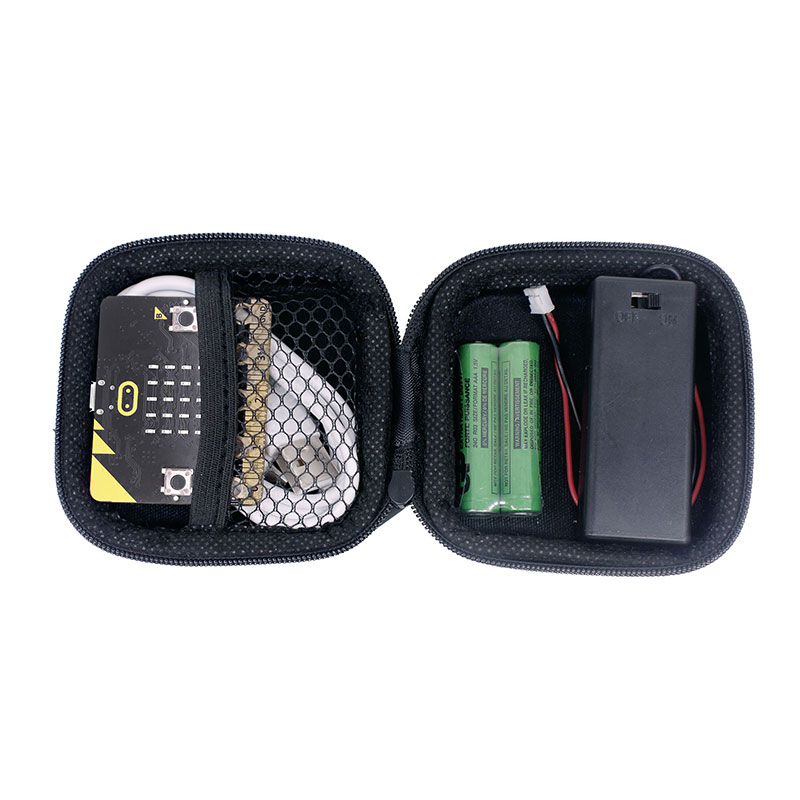 Yahboom schwarz langlebiger und wasserdichter Aufbewahrung koffer für bbc micro bit v2 v2.1 Board Support Place aaa Batterie Micro USB Kabel