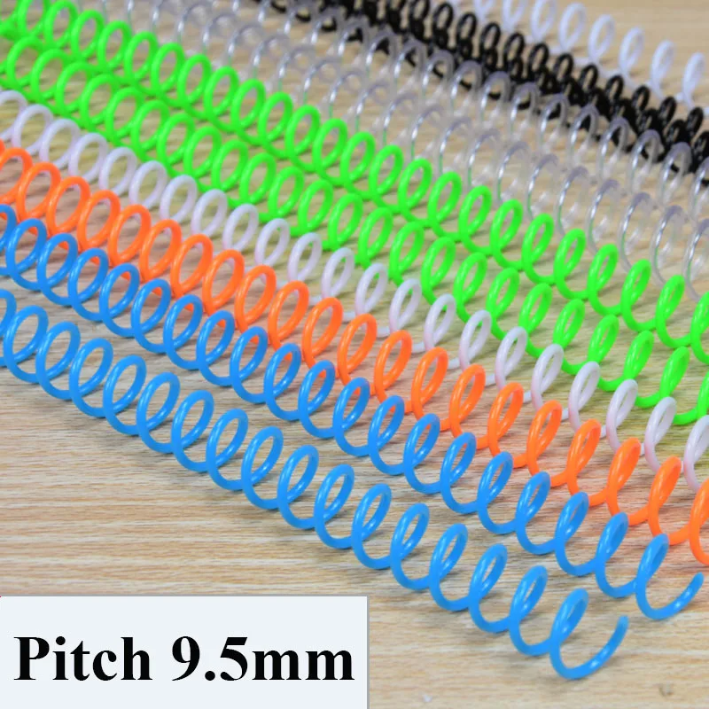 20PCS 30-loch Notebook Bindung Spirale Ring Buch Kunststoff Einzigen Draht Ring Einzigen Spule Bindung Liefert Spirale bindung Spule