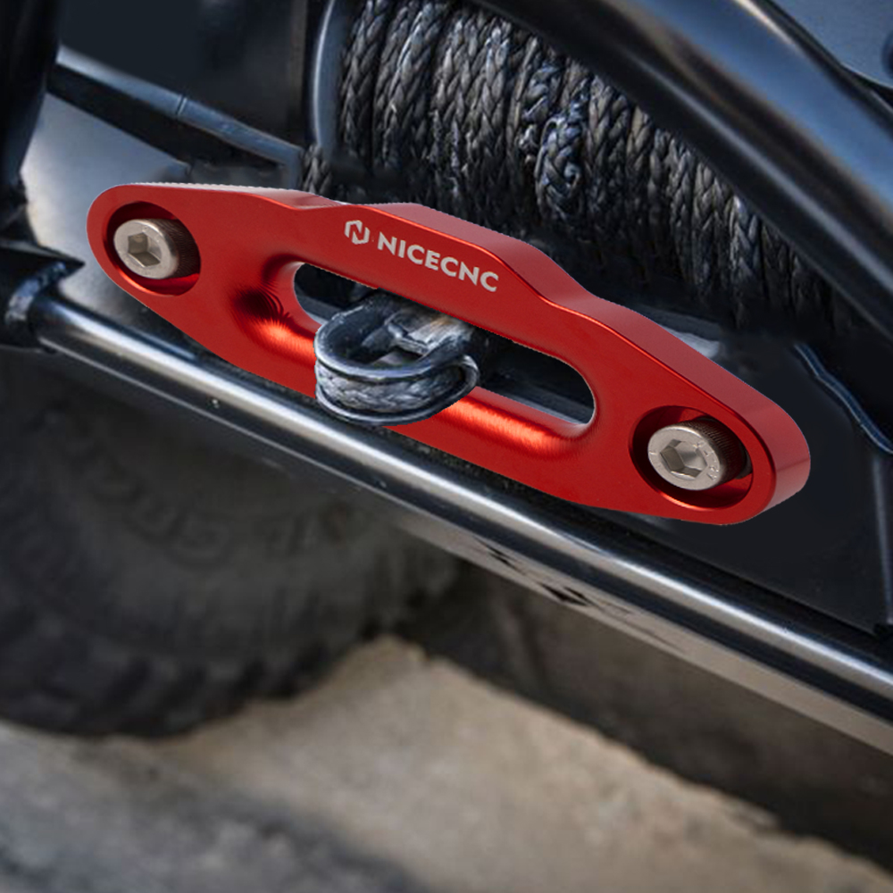 NICECNC ATV Front Rear Hawse Fairlead Winch Rope For 7/8" INCH 123 MM Mount Bolt Centers For 2000-3500 LBS ATV Winches Aluminum