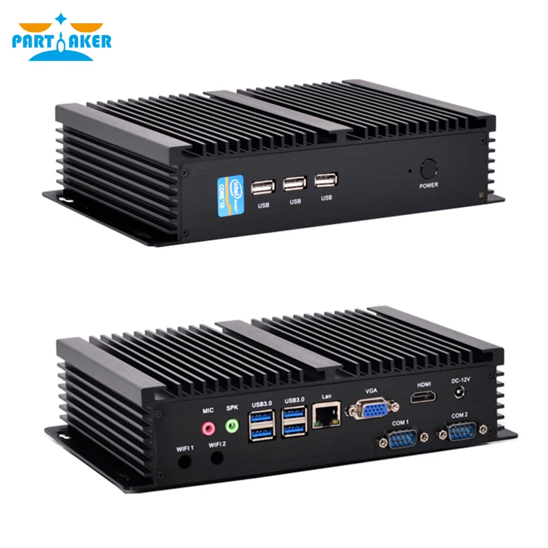 11th Gen Industrial Mini PC Intel Core i7 1165G7 i5 1135G7 Fanless System Barebone Computer 2xDDR4 Ram Slot HDMI VGA 7*USB WiFi