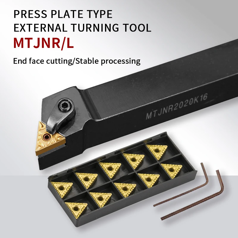 MTJNR / L MTJNR1616 MTJNR2020 MTJNR2525 MTJNR3232 Внешний держатель токарного инструмента TNMG16 Твердосплавные пластины Набор токарных инструментов резцы по металлу расточной резец