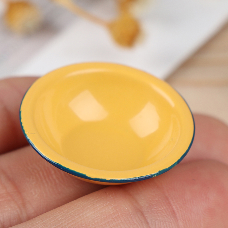 1/12ドールハウスミニチュアアクセサリーミニヴィンテージスープポットボウルプレートシミュレーションモデル家具のおもちゃドールハウスの装飾