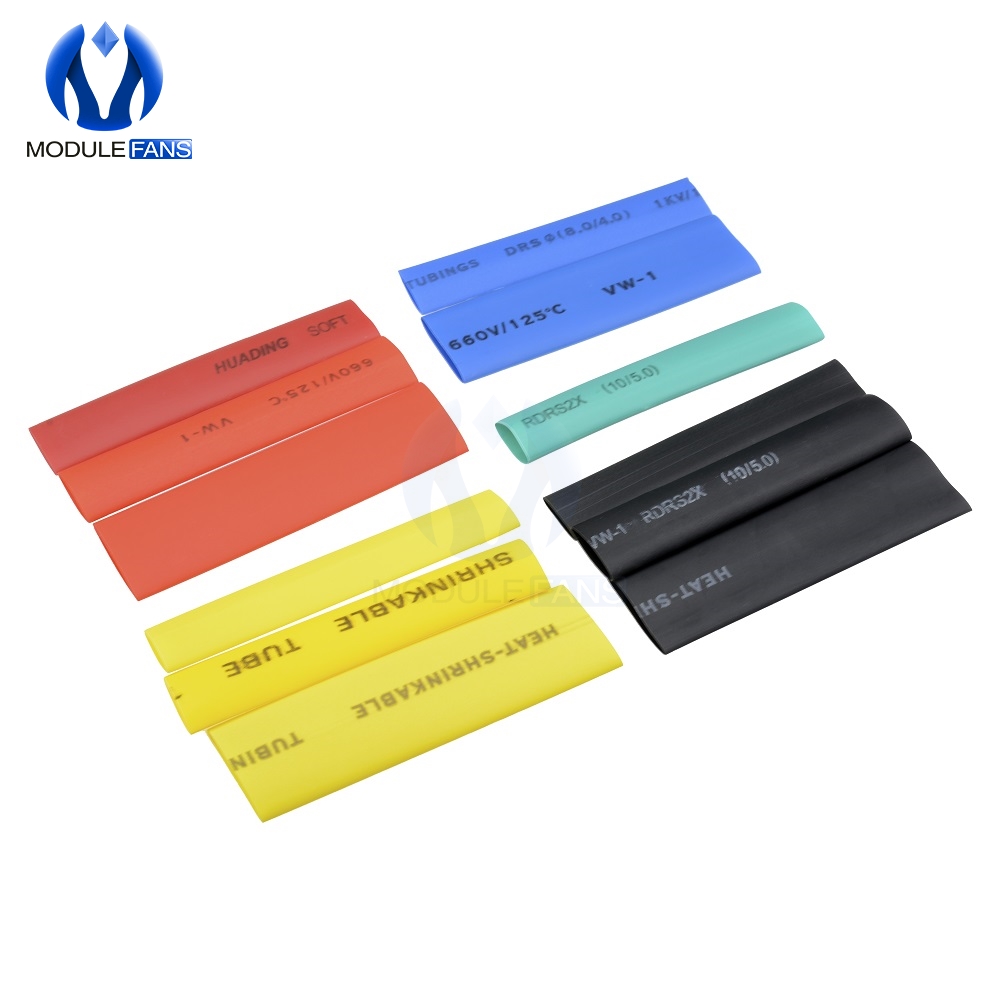 164PCS 328Pcs 530PCS Auto Elektrische Kabel Rohr kits Schrumpfschlauch Schläuche Wrap Hülse Assorted 8 Größen mixed Farbe