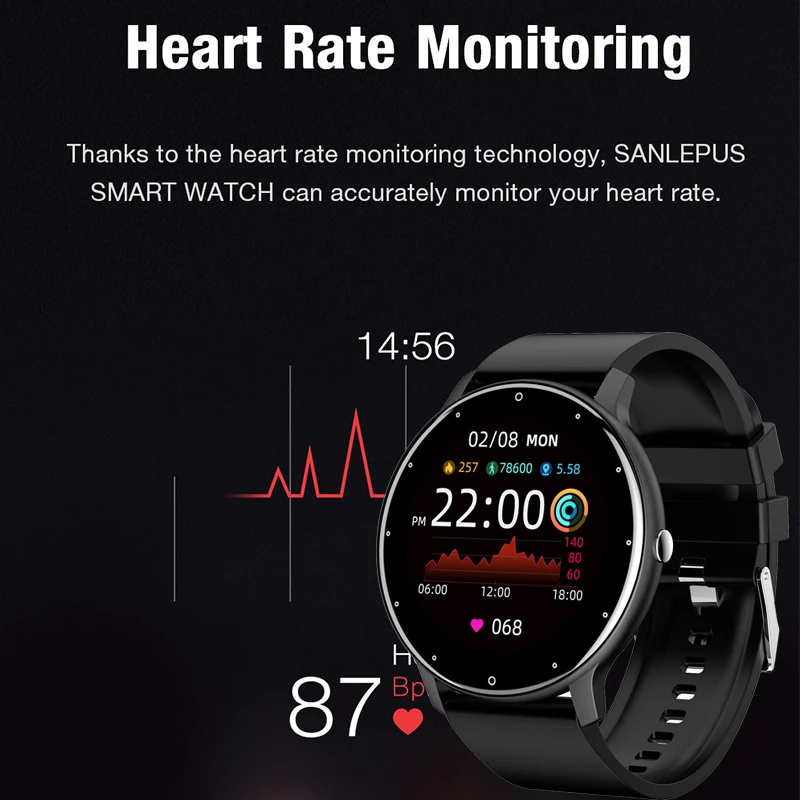 LIGE-reloj inteligente deportivo para hombre, nuevo accesorio de pulsera resistente al agua IP67 con Bluetooth y pantalla táctil, compatible con Android e ios, incluye caja, 2023