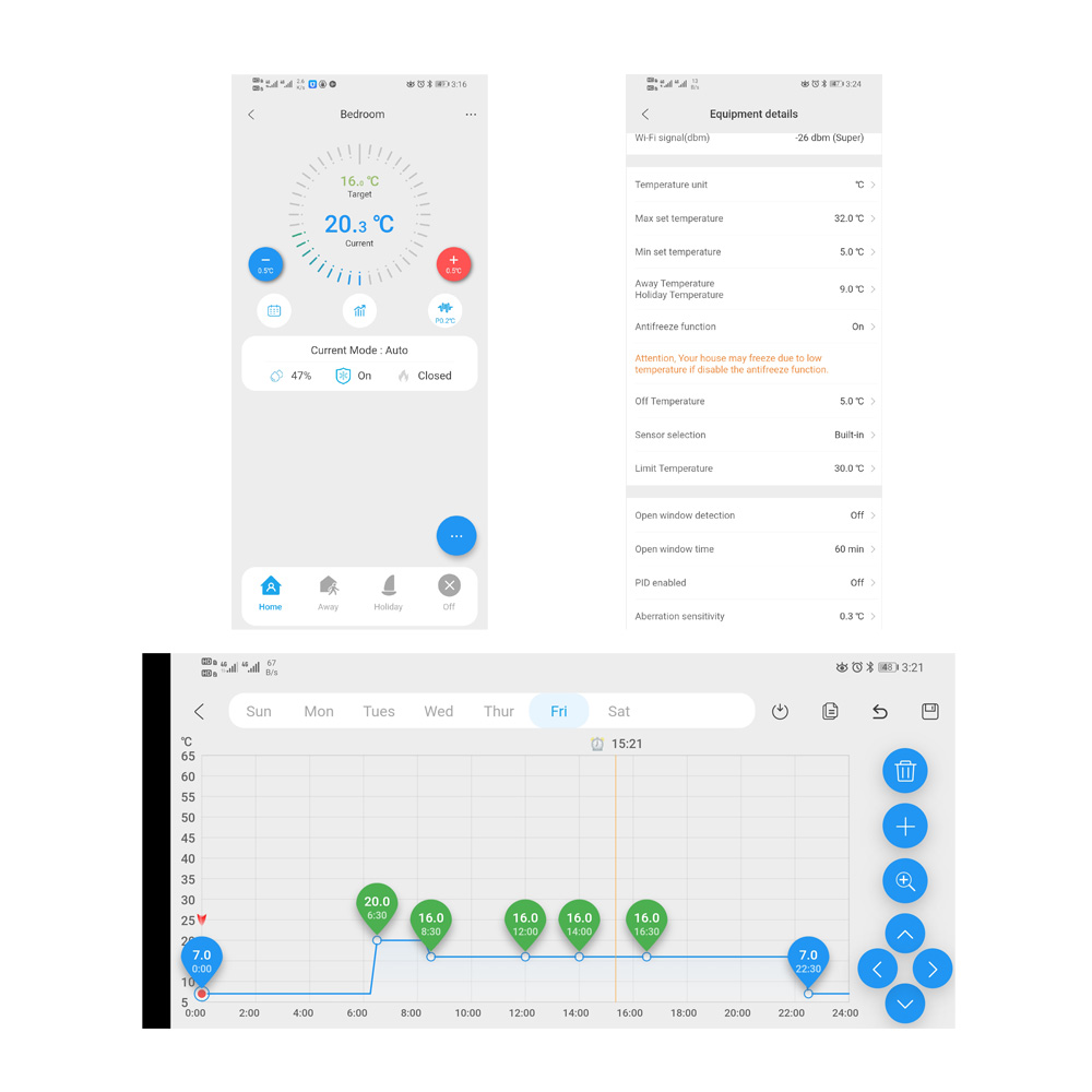 Терморегулятор для теплого пола, умный контроллер температуры, Wi-Fi, работает с Alice Alexa Google
