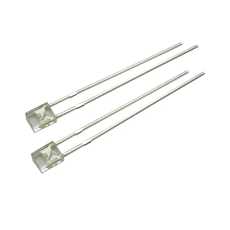 100PCS/LOT 2x3x4 MM Rectangular LED Emitting Diode Lamp White Red Green Blue Yellow Clear Diffused Color Micro DIY Indicator 3V