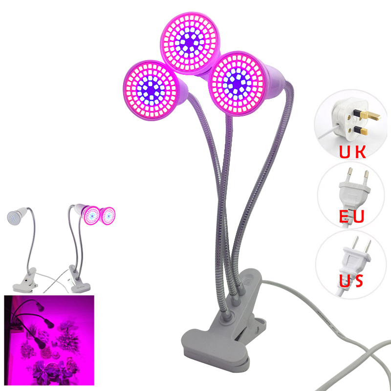 2/3 Kopf LED Pflanze Wachsen Licht Lampen Indoor Gewächshaus Cultivo blume rot blau wachsen licht Für Hydro Growbox Fitolampy T1