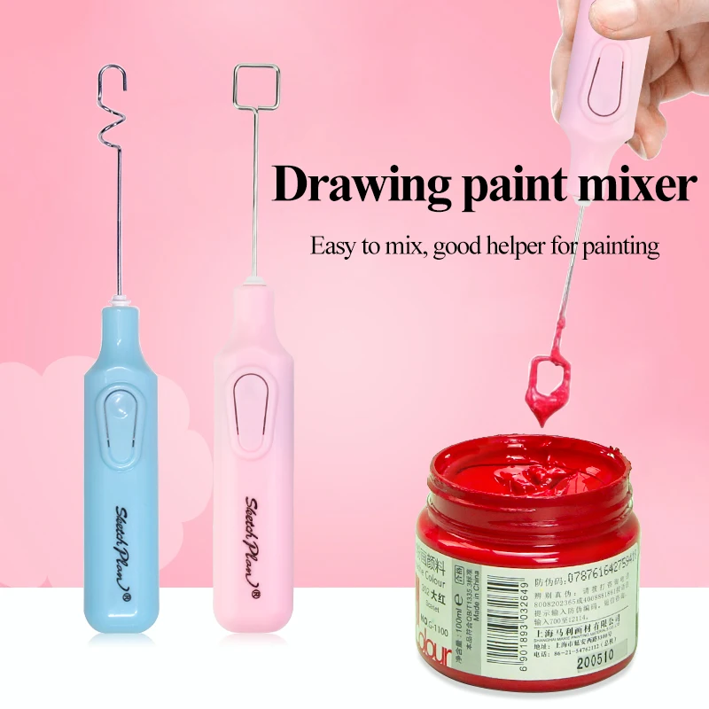 Electric Gouache Paints Mixer/Stirrer/Agitator Student/Artist Pigments Fast Stir Even Toning/Stirring/Blending/Color Mixing Tool