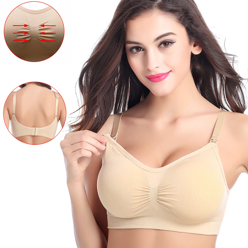 Sujetador de maternidad para mujer, ropa interior de lactancia, talla grande