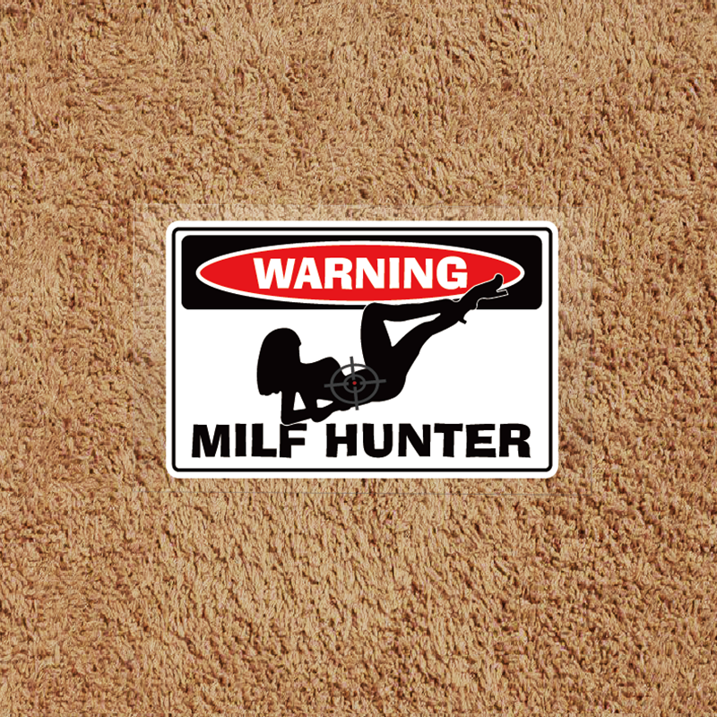 Stiker Hunter Anti Air Reflektif Mobil Motor 15Cm X 10Cm