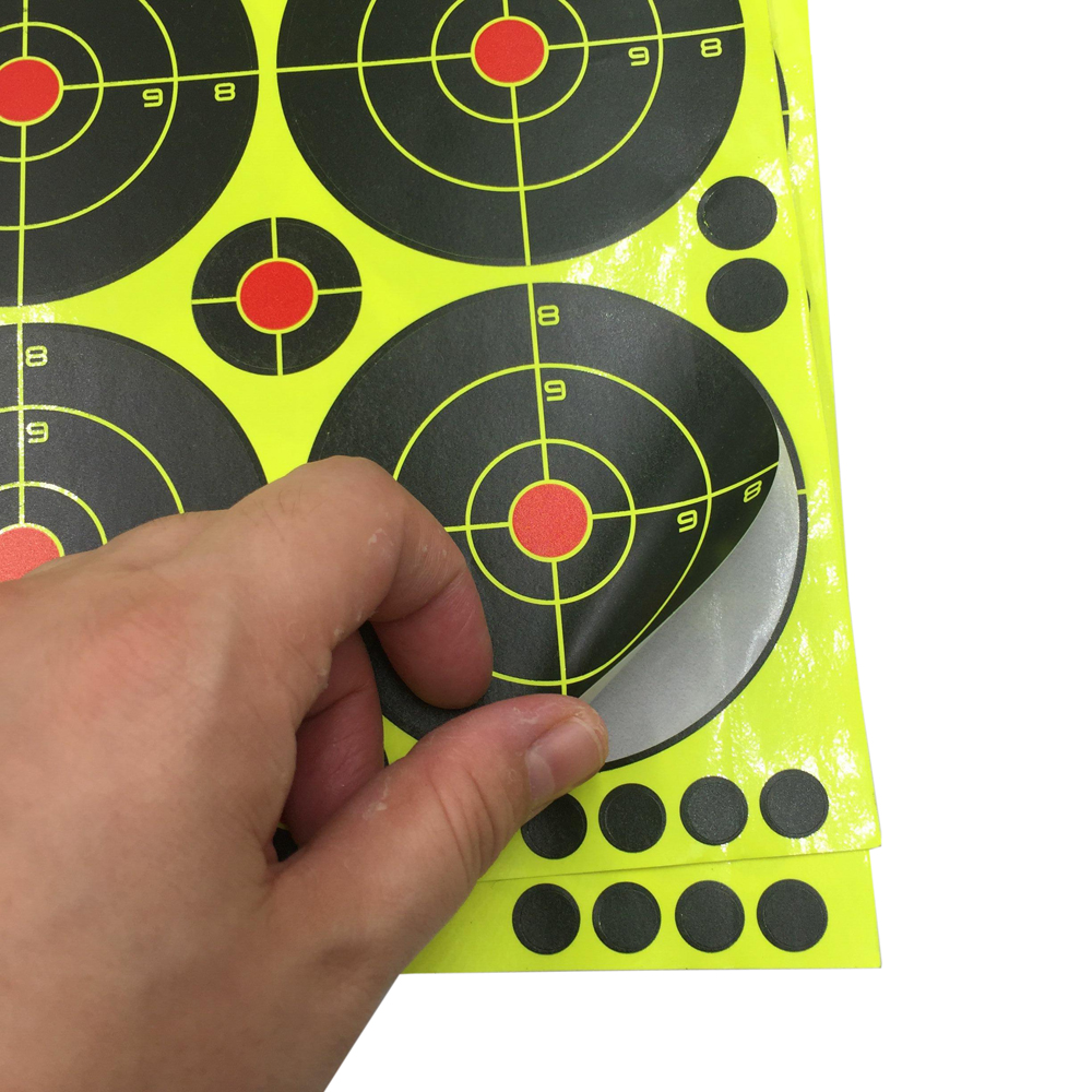 Đầm Xòe Splash & Phản Ứng (Màu Va Đập) Chụp Miếng Dán Các Mục Tiêu (Bò Đực Mắt) 3 "Tự Dính-10 Trang (90 Chiếc)/Gói