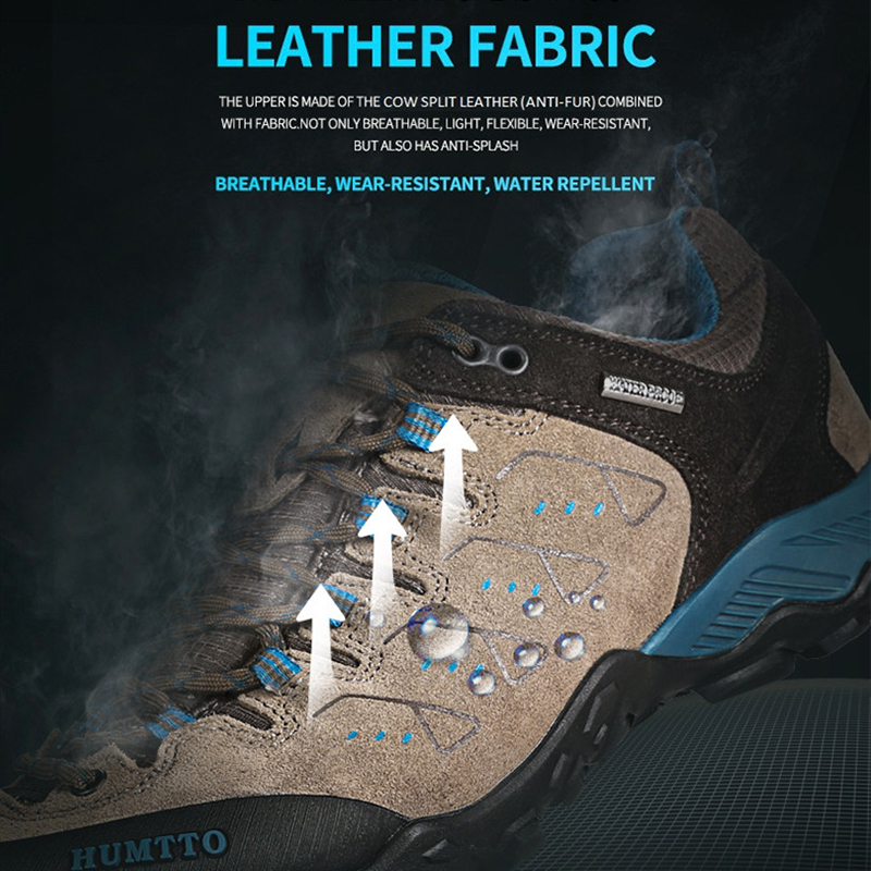 Походные кроссовки HUMTTO для мужчин и женщин, 2021 кожа, цвета на выбор