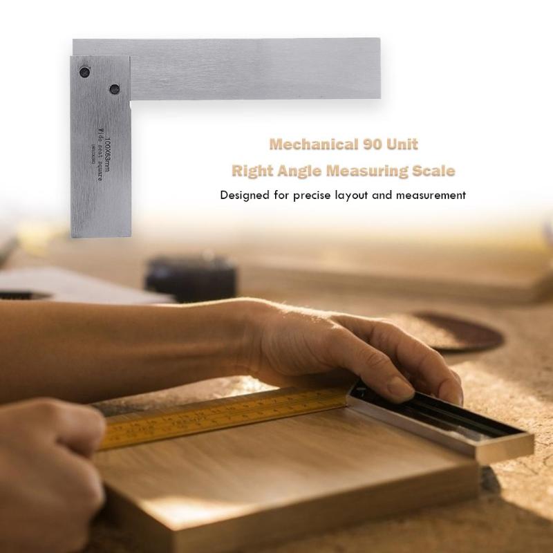 Machinist 90องศาด้านขวามุมไม้บรรทัดสำหรับวิศวกรวัดความแม่นยำ