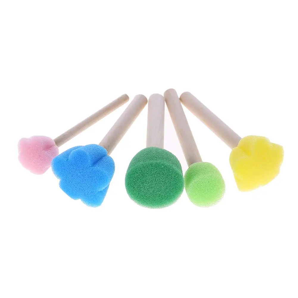 4/5/6 Gỗ DIY/Nhựa Xốp Ghép Tranh Bàn Chải Cho Trẻ Em Đồ Chơi Vẽ mẫu Giáo Đầu Giáo Dục Đồ Chơi Quà Tặng