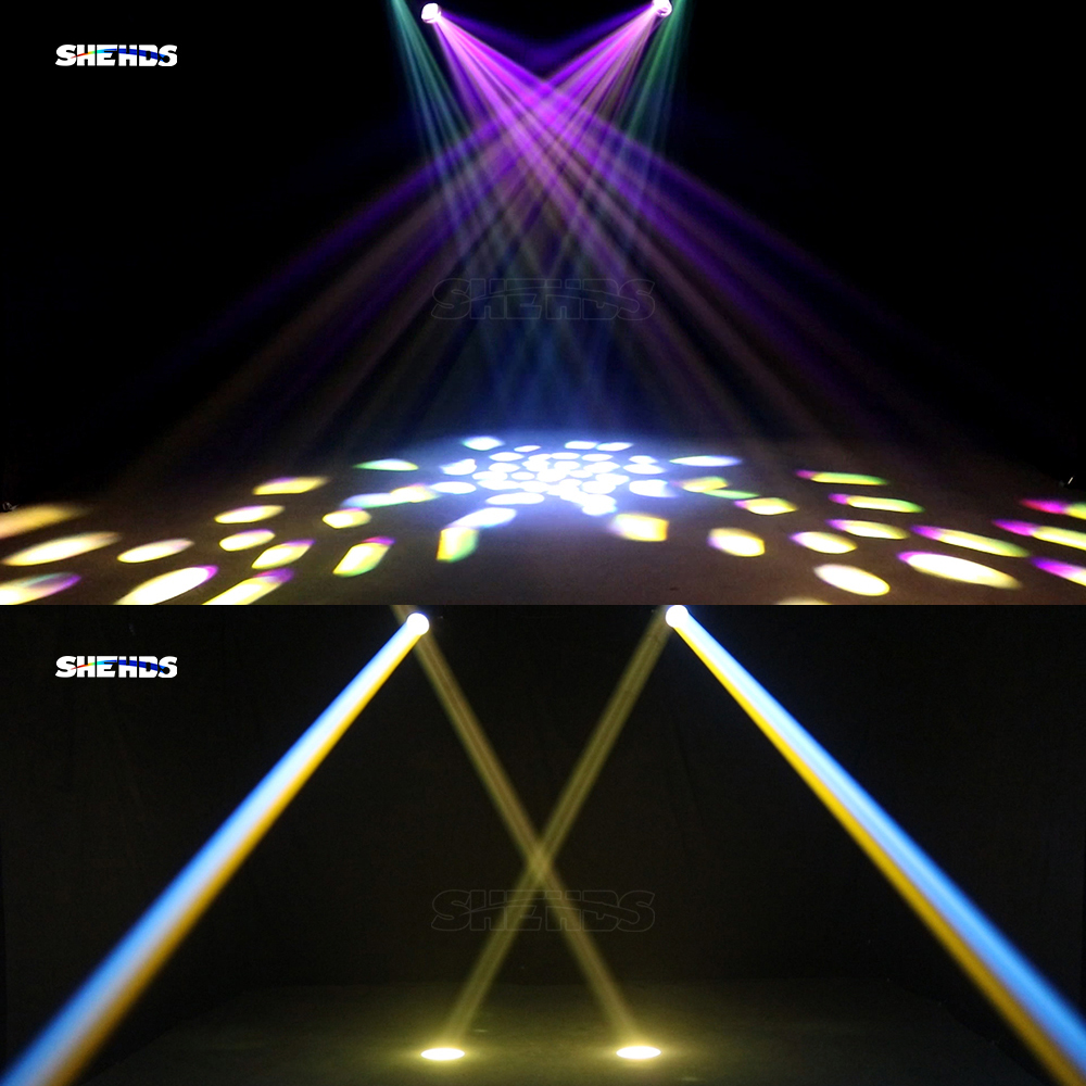 Shehds iluminação de cabeça móvel com feixe de 275w, com caixa de vôo, 16ch, 14 tipos de efeito colorido para dj, discoteca, bar, casamento