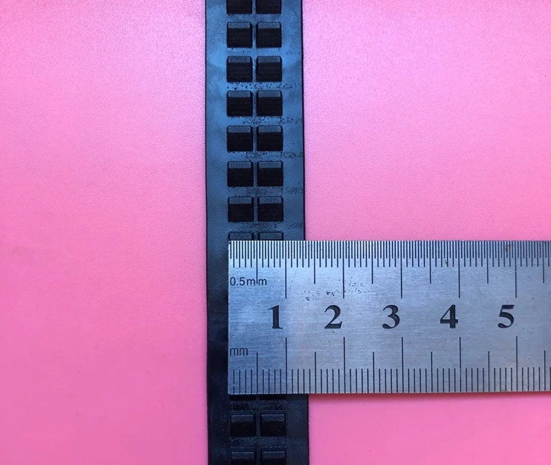 Nam Dây Lưng Khóa Tự Động 12 Chiếc Răng Nhựa Dài 19.8Cm Có 30 Đôi Răng Chất Liệu Thắt Lưng Đen phụ Kiện Diy