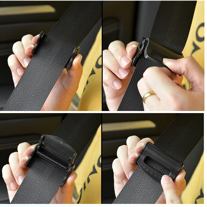 2PCS พลาสติก Strong ปรับเข็มขัดนิรภัยรถคลิปกันลื่นเข็มขัดนิรภัย BUCKLE Simple CLAMP คลิปยึดรถจัดแต่งทรงผม